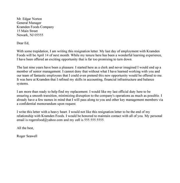Resignation Letter 3 Month Sample / What Do You Put In A ...