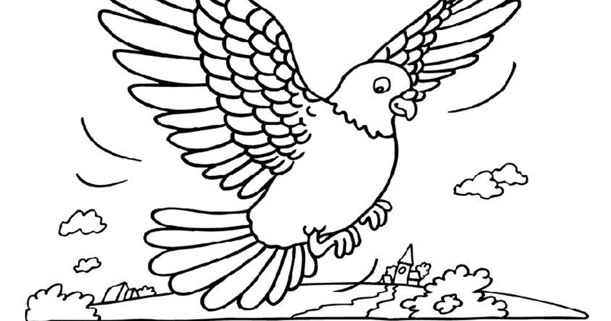 Free Printable Pigeon Coloring Pages For Kids - Simple Coloring Blog