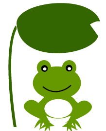 動物の画像について これまでで最高のカエル ハスの葉 イラスト