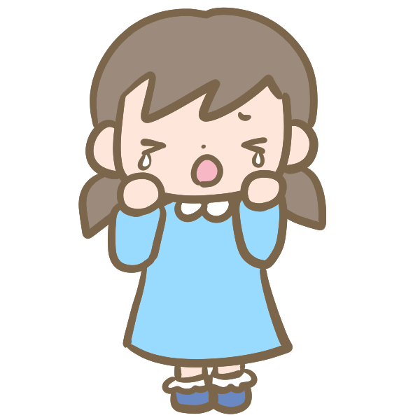 最も選択された フリー 泣く イラスト 女の子