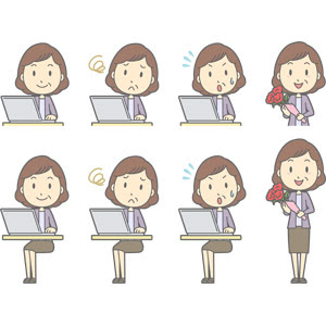 Hd限定パソコン 女性 イラスト フリー 最高の動物画像