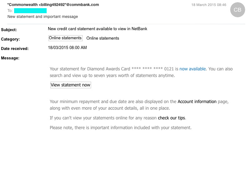 Commonwealth bank of australia offers secure, reliable and accessible online banking. Cyber Criminals Banking On Yet Another Fastbreak Phishing Scam