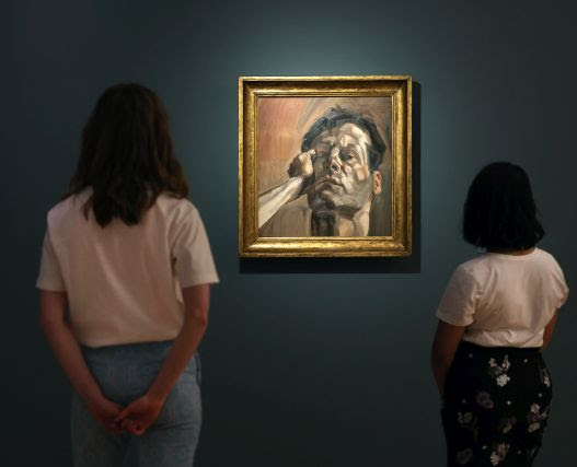 Lucian Freud painting installation view