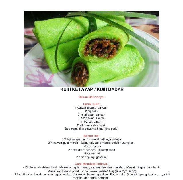 Resepi Kuih Dadar Azie Kitchen - Contoh KR
