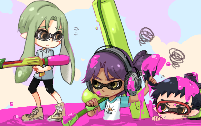綺麗な壁紙 スプラトゥーン2 インク 最高の花の画像