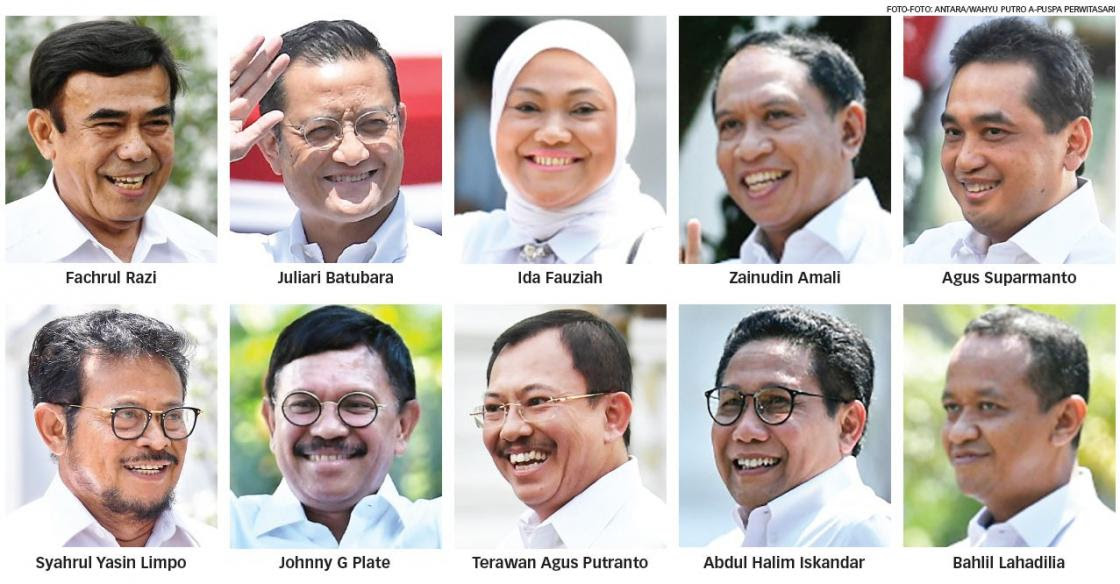 Nama Menteri Kabinet Jokowi Kabinet Baru