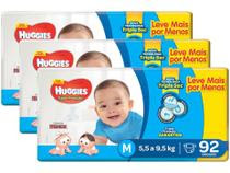 Kit Fraldas Huggies Turma da Mônica Tripla