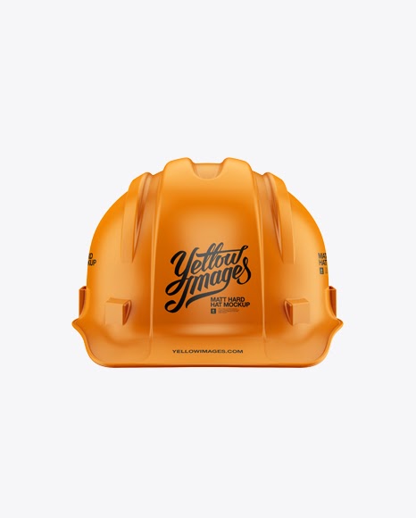 Download Matte Hard Hat PSD Mockup Front View