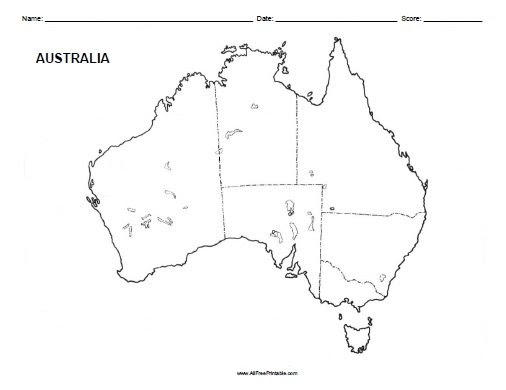 From handy and pocket sized to large easy to read maps. Australia Blank Map Free Printable