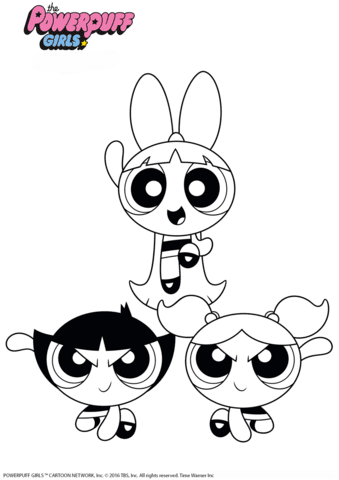 Boys and girls will learn to paint images correctly using the right colors. Powerpuff Girls Coloring Page Free Printable Coloring Pages