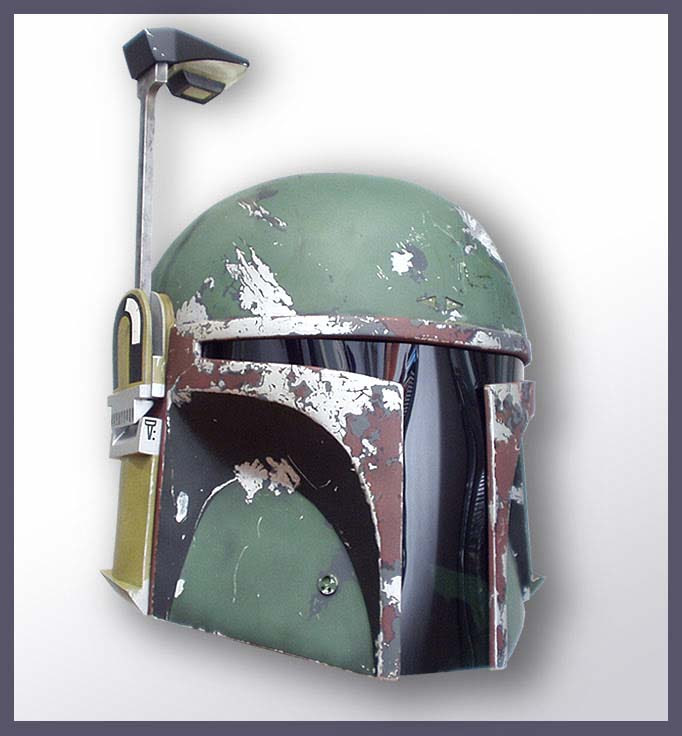 In star wars the clone wars he uses jango's helmet to make a bomb style trap to try and kill mace windu for revenge. Fan Made Boba Fett Costume