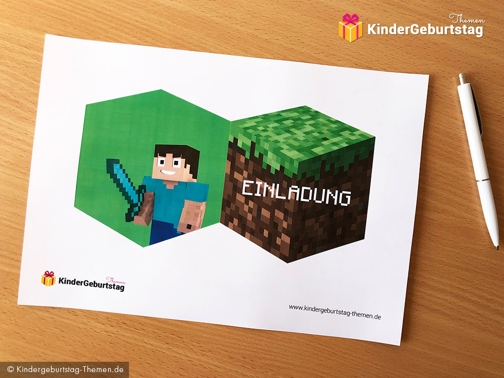 Minecraft Basteln Vorlagen - Ausmalbilder und Vorlagen