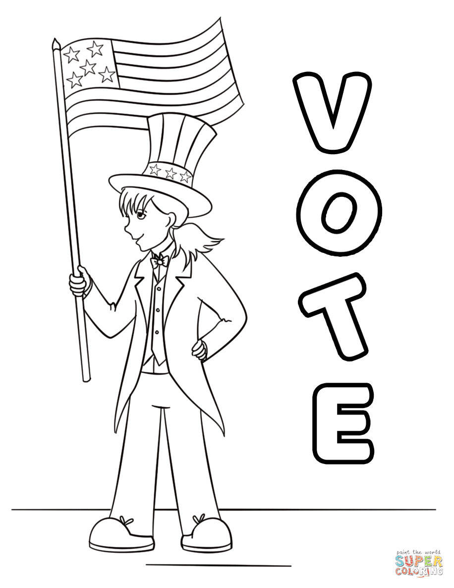 Coloring Pages for Election Day | Thousand of the Best printable