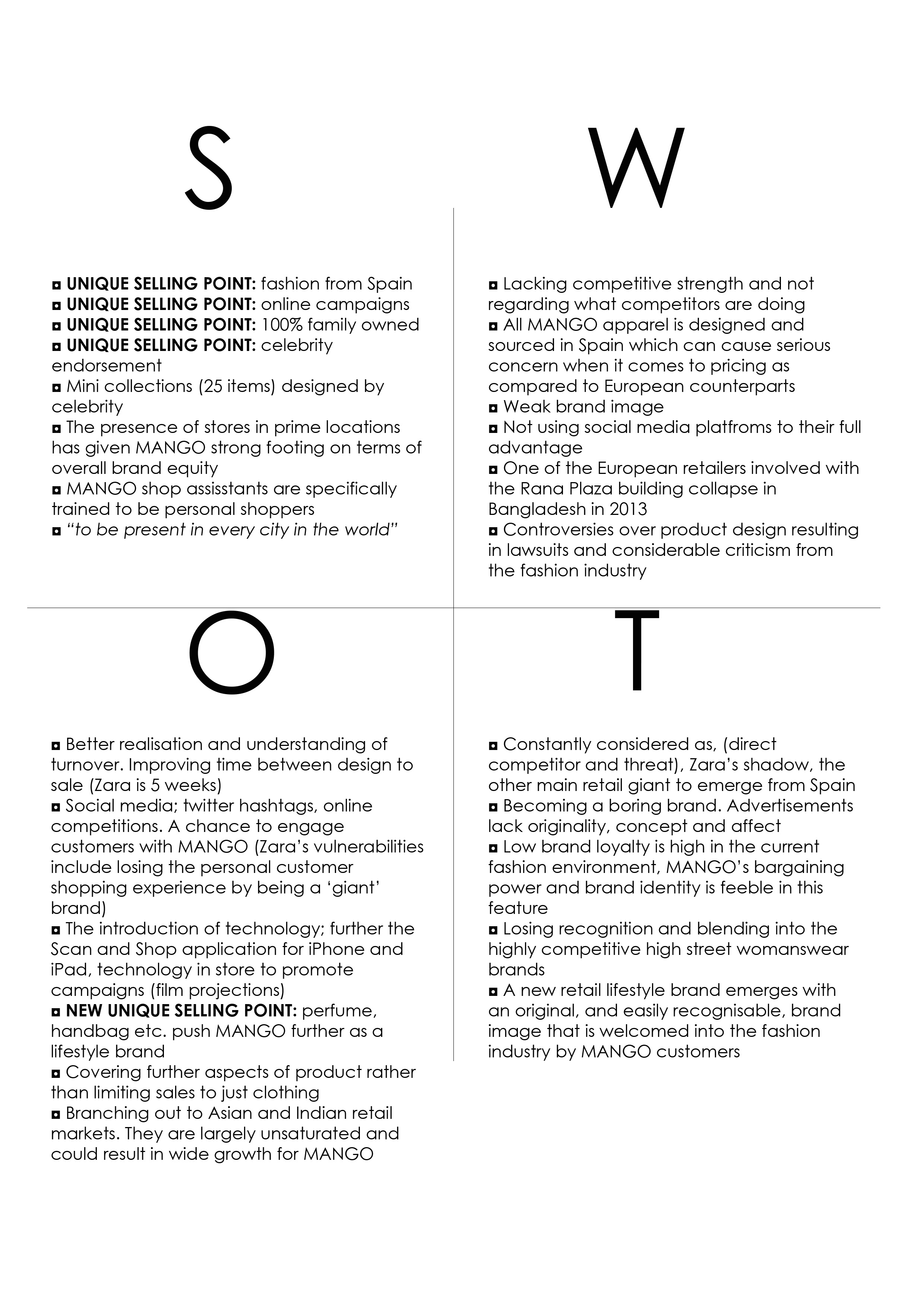 sample swot analysis essay