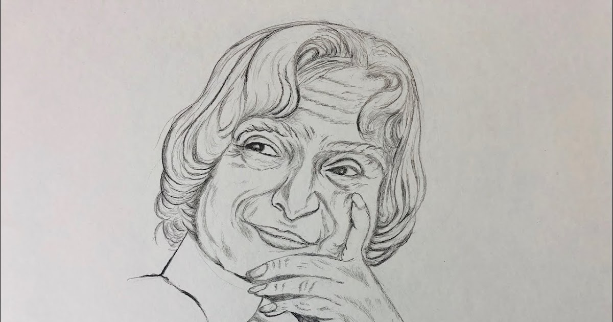 Apj Abdul Kalam Black And White Sketch Download Free Mockup