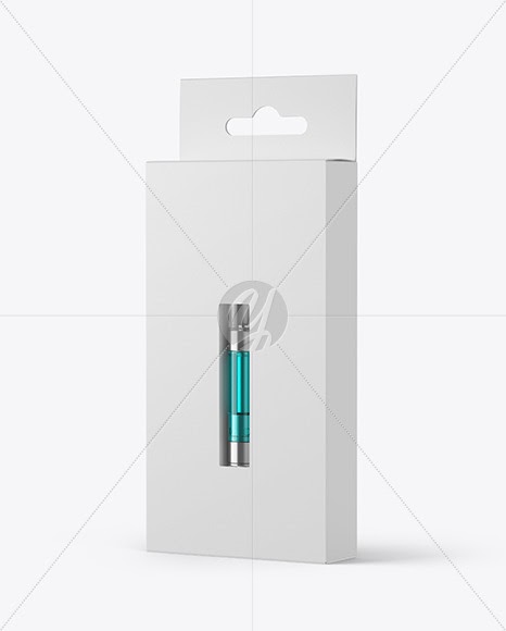 Box With Vape Bottle Mockup - Paper Box With Vape ...