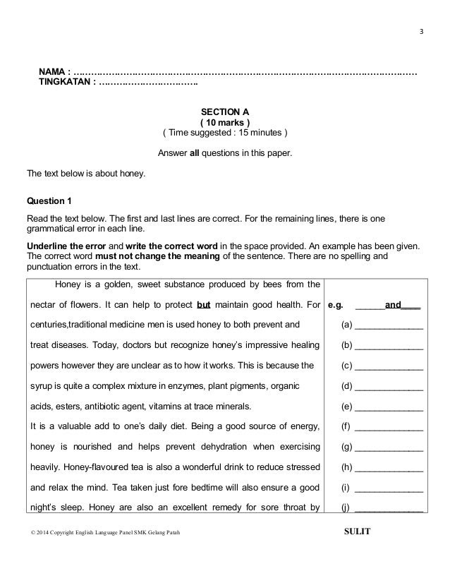 Soalan English Paper 2 Form 4 - Buku Resep y