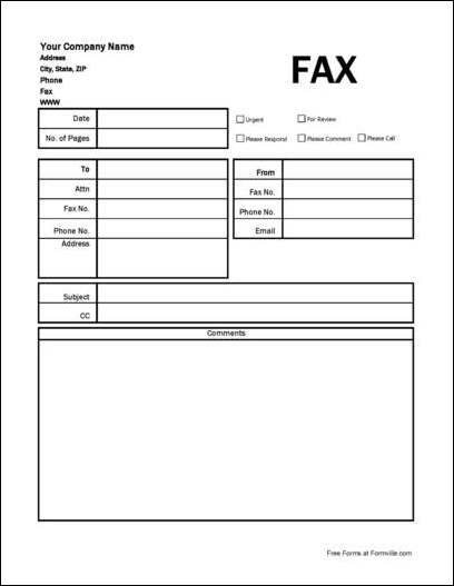 If you are sending a fax message but want to make sure that it is the correct organisation or individual, then you can consider sharing and asking the full contact. Free Detailed Easy Write Company Fax Cover Sheet From Formville