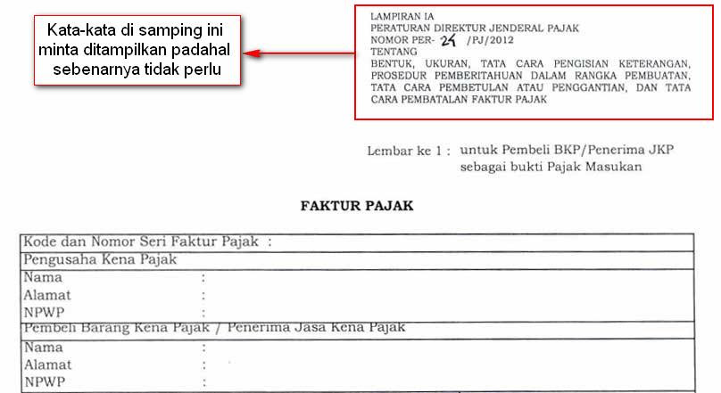 Contoh Nomor Seri Faktur Pajak Yang Baru - Contoh QQ