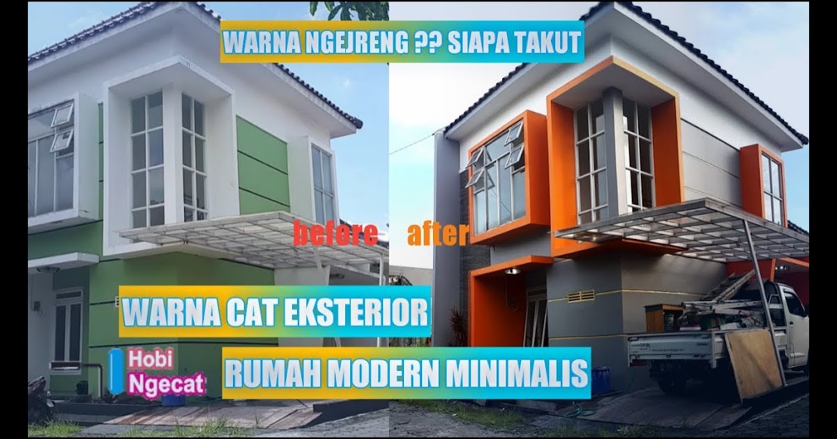  Cat  Rumah Warna  Abu  Abu  Orange Sekitar Rumah