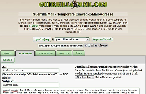 Kollege verliebt in mich: Anonyme email zurückverfolgen