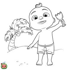 Cocomelon Coloring Pages - Cocomelon Coloring Pages - JJ happy Birthday