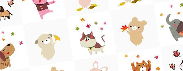 上動物 かわいい イラスト フリー 全イラスト集