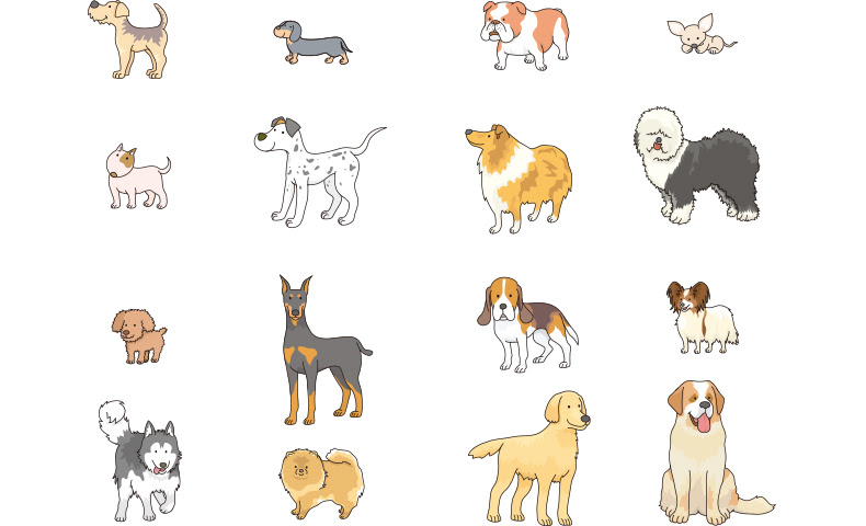 すべての動物の画像 50 素晴らしい犬 かわいい 年賀 イラスト