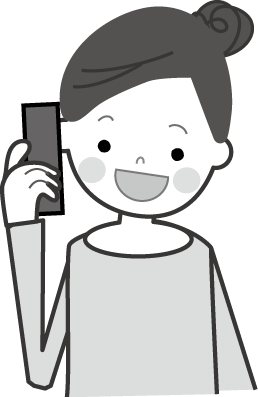 年のベスト イラスト 無料 電話する人