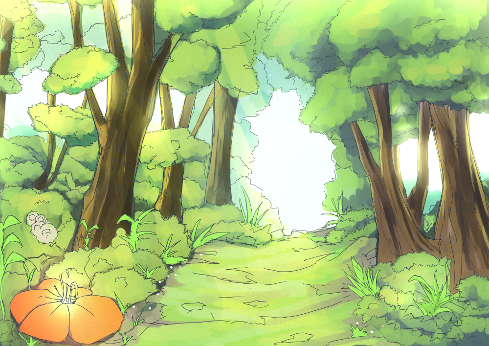 無料印刷可能森 背景 イラスト 動物ゾーン