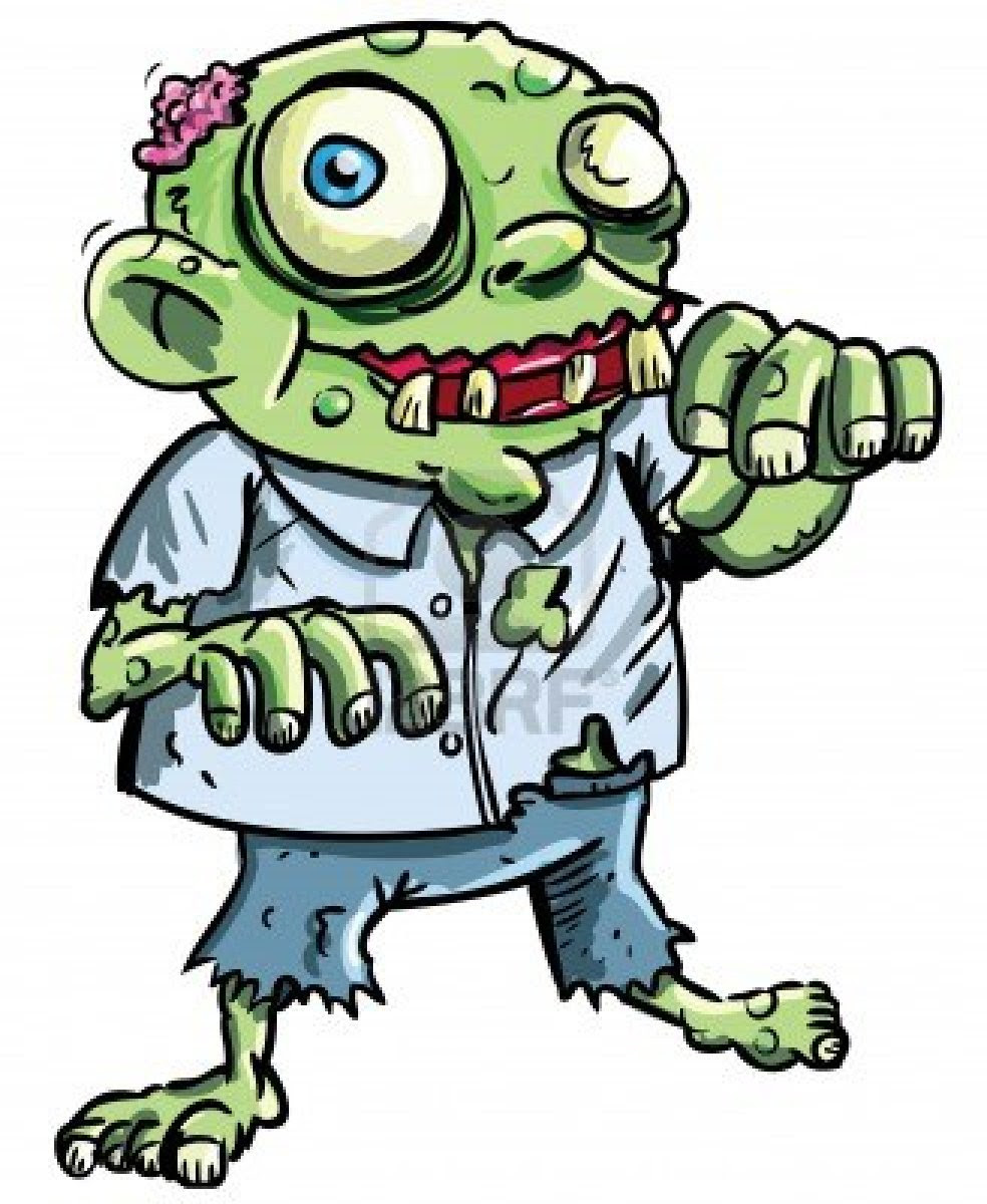 Gambar Kartun Zombie Kata Kata