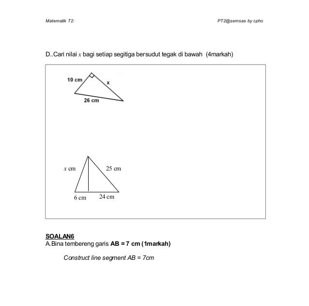 Soalan Matematik Nisbah Tahun 6 - Kecemasan i