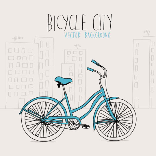 オシャレ 自転車 イラスト おしゃれ ただの無料イラスト