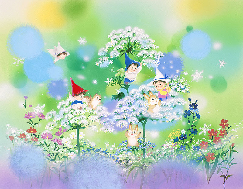 Ngagolak 女の子 花 妖精 イラスト