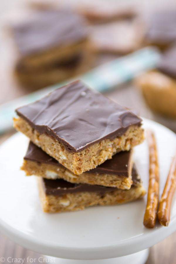 The recipe is for one piece. Trisha Yearwood Inspired Chocolate Peanut Butter Bars Thebestdessertrecipes Com
