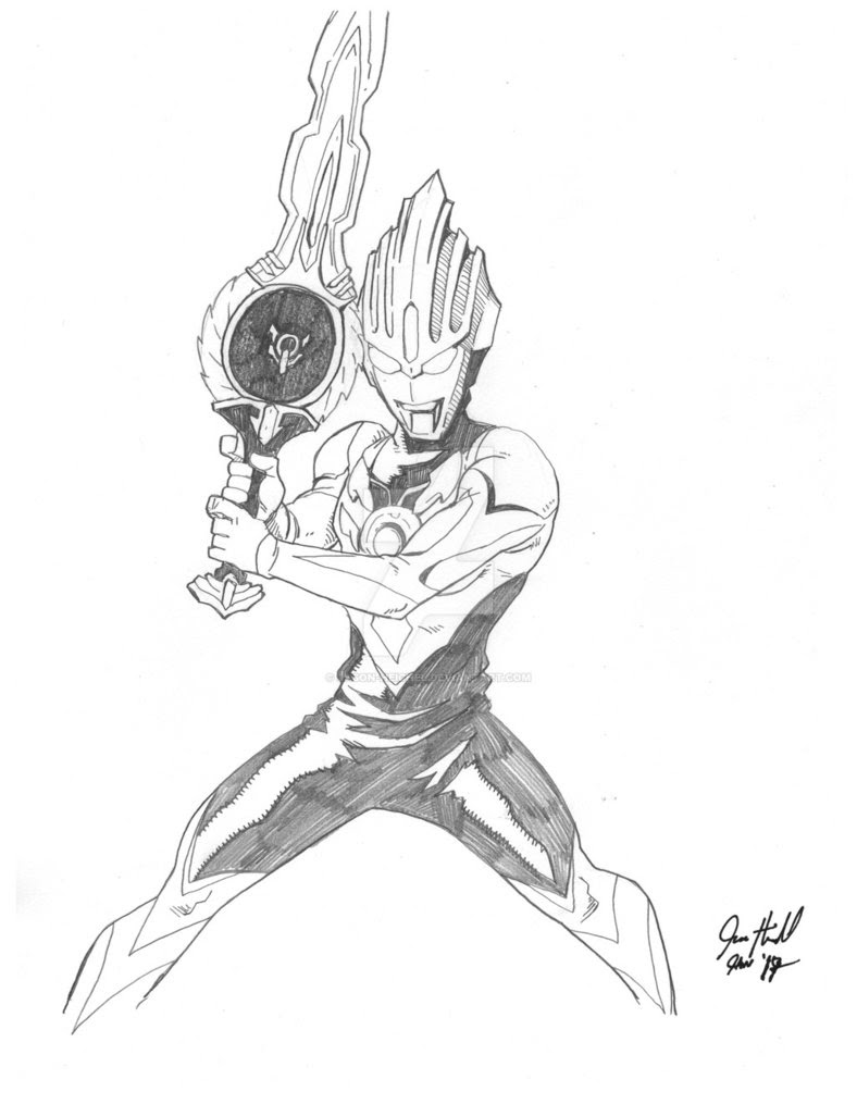 Ahmedatheism Gambar Ultraman Zero Untuk Mewarnai 