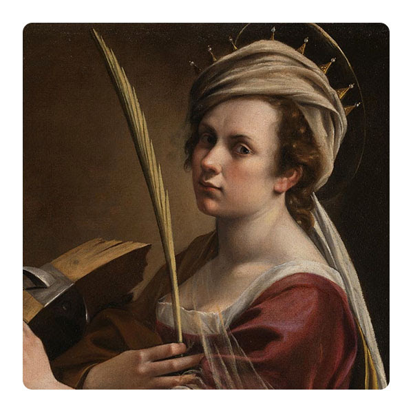 Artemisia Gentileschi, 'Self Portrait as Saint Catherine of Alexandria', about 1615-17 © The National Gallery, London