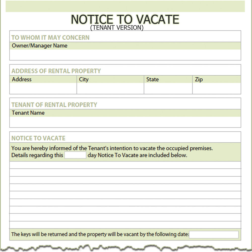 Unless a written agreement provides otherwise, the landlord does not have to have a reason for terminating the lease in this manner, other than a desire to end the lease. Texas Tenant Notice To Vacate Simplifyem Com