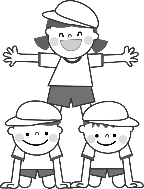 Kasword 運動会 イラスト 組体操