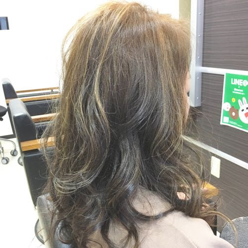 ここへ到着する 生かす 白髪 ハイ ライト