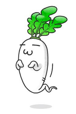 動物の画像について 綺麗なイラスト 大根 かわいい