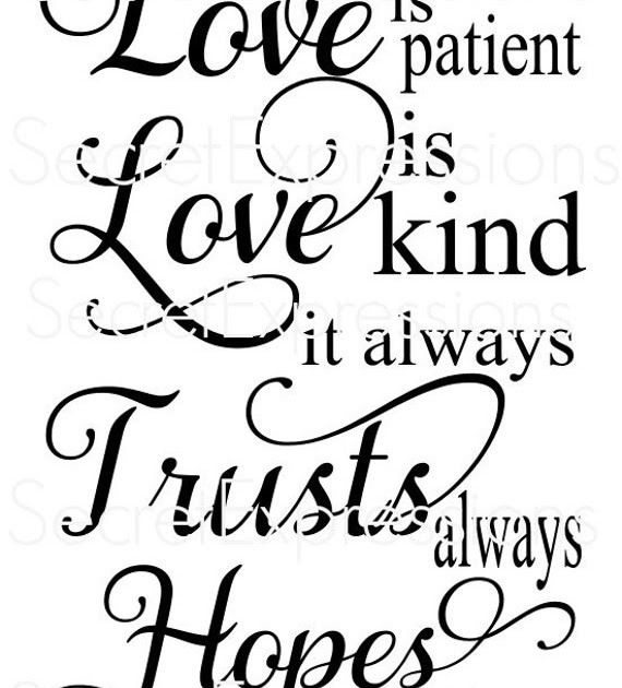 Download Love Is Patient Svg Free - Love Is Patient...1 Corinthians ...