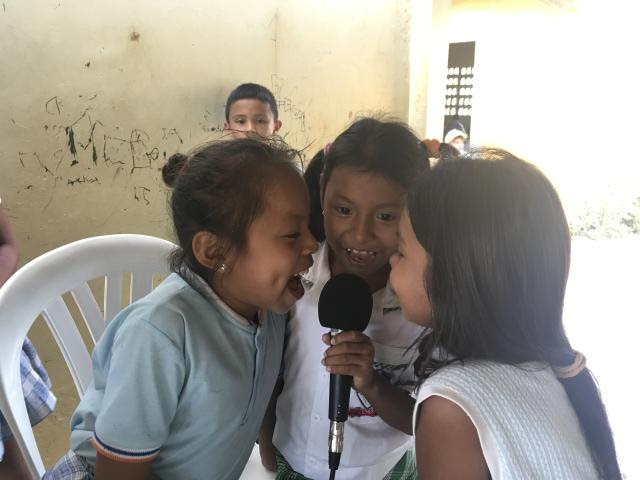 Columbian Children record radio programs through CEPALC