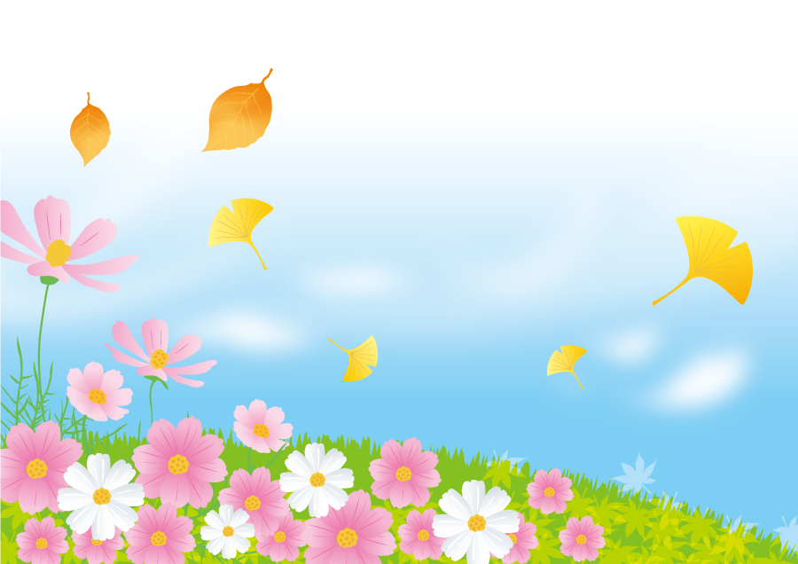 エレガント背景 コスモス イラスト 無料 動物ゾーン