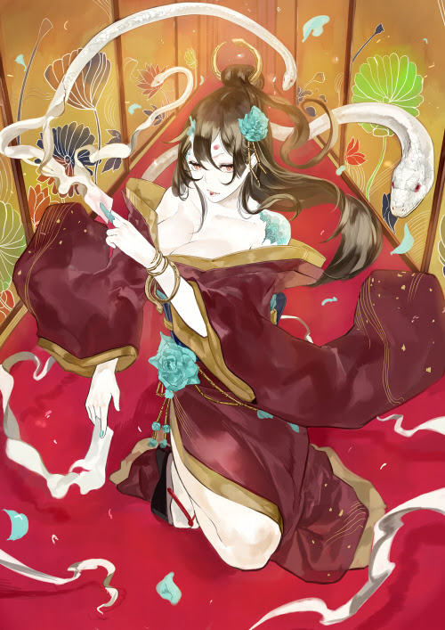 和風 蛇 イラスト かっこいい