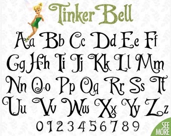 Download Tinkerbell font svg Disney princess font svg Tinker Bell ...