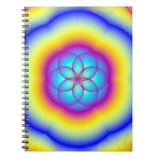 Rainbow Lotus Blossom Photo Notebook