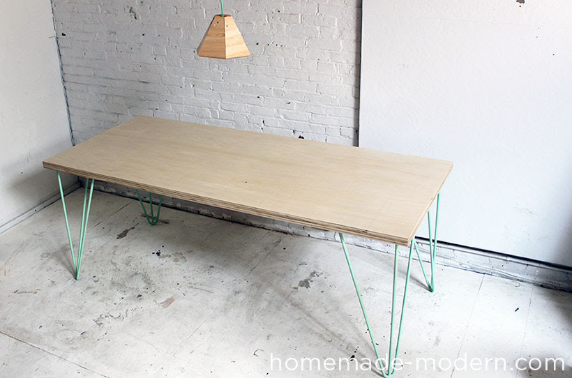 You'll be able to cut all the pieces you need for this table at home. Homemade Modern Ep41 The Easy Diy Table