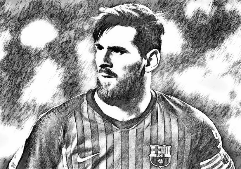 Informeer over de voetbal producten die beschikbaar zijn zoals adidas nemeziz messi 19.1 fg. Kleurplaat Uefa Champions League 2019 Lionel Messi 2019 1