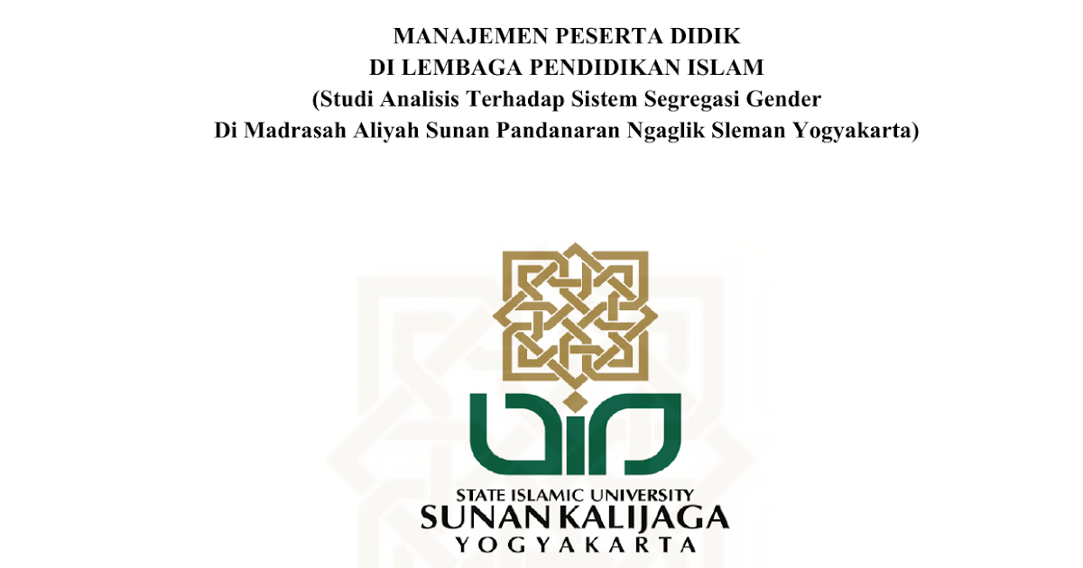 Bimbel Masuk UIN  Sunan Kalijaga Yogyakarta  Logo Uin  Sunan 